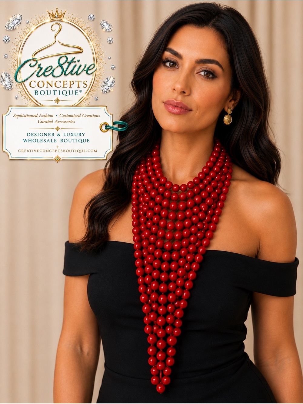 Layered Statement Beaded Necklace Set | Boutique Luxe Fashion Jewelry